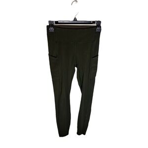 Lululemon Green Leggings size 4 Flaw